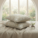 Vase Beige Quilted Pillow Covers (Set of 2)