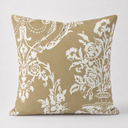 Vase Beige Velvet Accent Cushion Cover | 18 x 18 in