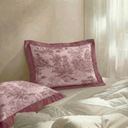 La Belle Pink Quilted Pillow Covers (Set of 2)