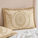 Aurelia Beige Quilted Pillow Covers (Set of 2)