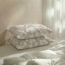 Marigold Beige Quilted Pillow Covers (Set of 2)