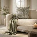 Marigold Green Velvet Accent Cushion Cover | 18 x 18 in
