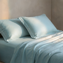 600 TC Cotton Sateen Bedsheet Set — Sky Blue