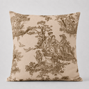 La Belle Beige Cotton Accent Cushion Cover | 18 x 18 in