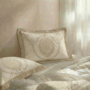 Aurelia Beige Quilted Pillow Covers (Set of 2)