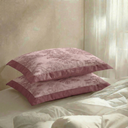 La Belle Pink Quilted Pillow Covers (Set of 2)