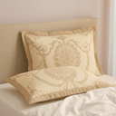 Aurelia Beige Quilted Pillow Covers (Set of 2)