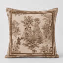 La Belle Beige Cotton Accent Cushion Cover | 18 x 18 in