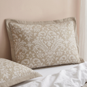 Gotica Beige Quilted Pillow Covers (Set of 2)