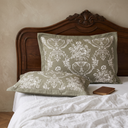 Vase Green Quilted Pillow Covers (Set of 2)