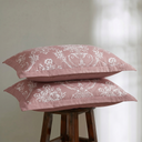 Vase Pink Quilted Pillow Covers (Set of 2)