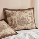 La Belle Beige Quilted Pillow Covers (Set of 2)