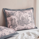 La Belle Grey Quilted Pillow Covers (Set of 2)