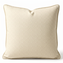 Gotica Beige Velvet Bed Cushion Cover | 24 x 24 in