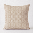 Gotica Beige Velvet Bed Cushion Cover | 24 x 24 in