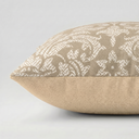 Gotica Beige Velvet Accent Cushion Cover | 18 x 18 in