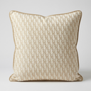 Aurelia Beige Velvet Grande Cushion Cover | 24 x 24 in