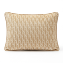 Aurelia Beige Velvet Boudoir Cushion Cover | 14 x 20 in