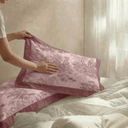 La Belle Pink Quilted Pillow Covers (Set of 2) - Misoli Living
